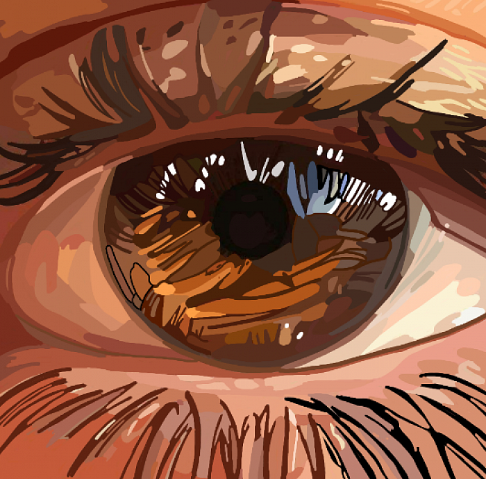 Ilustración digital, hecha a mano en tableta digital. Con diferentes pinceles digitales