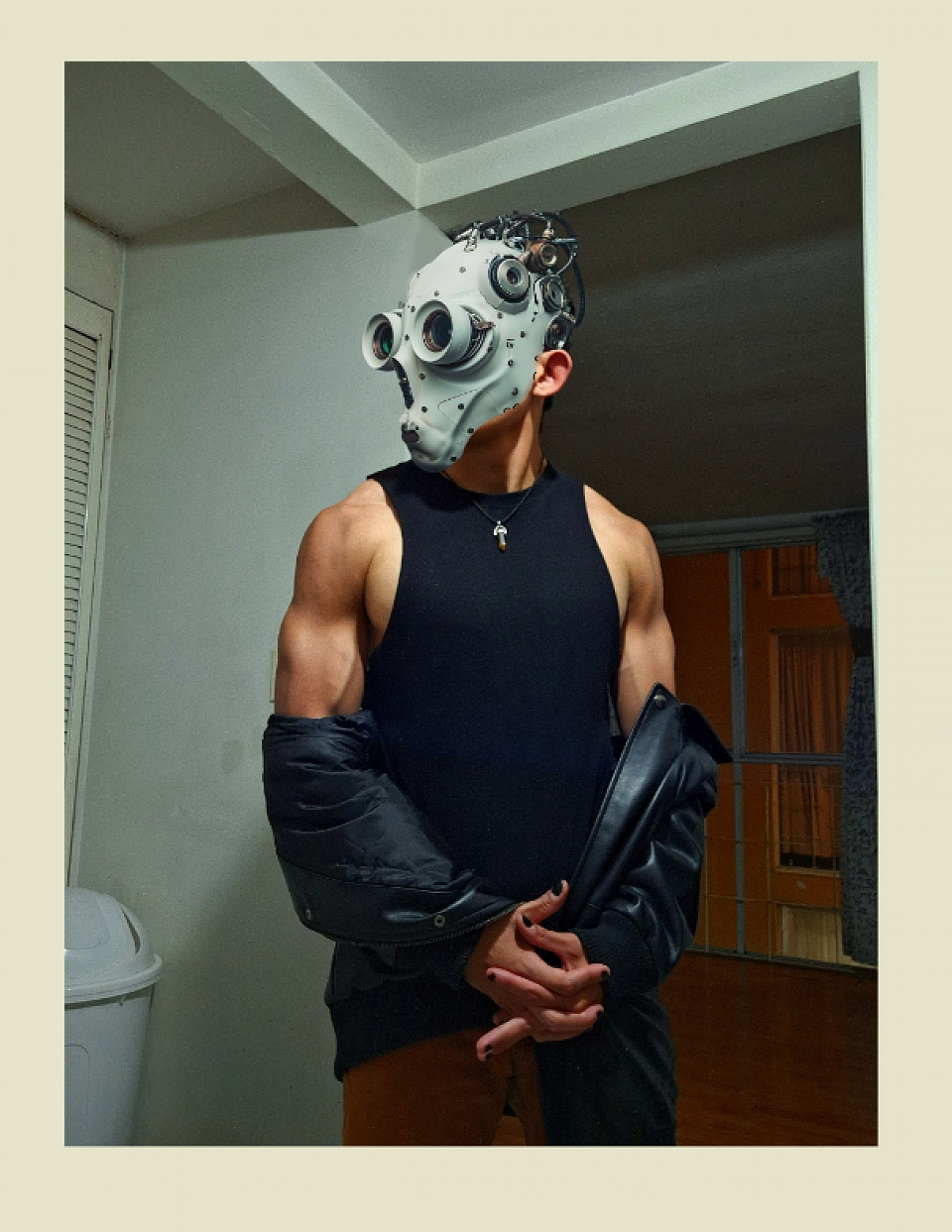Sesión de fotografía, con temática cyberpunk, Edición en Photoshop