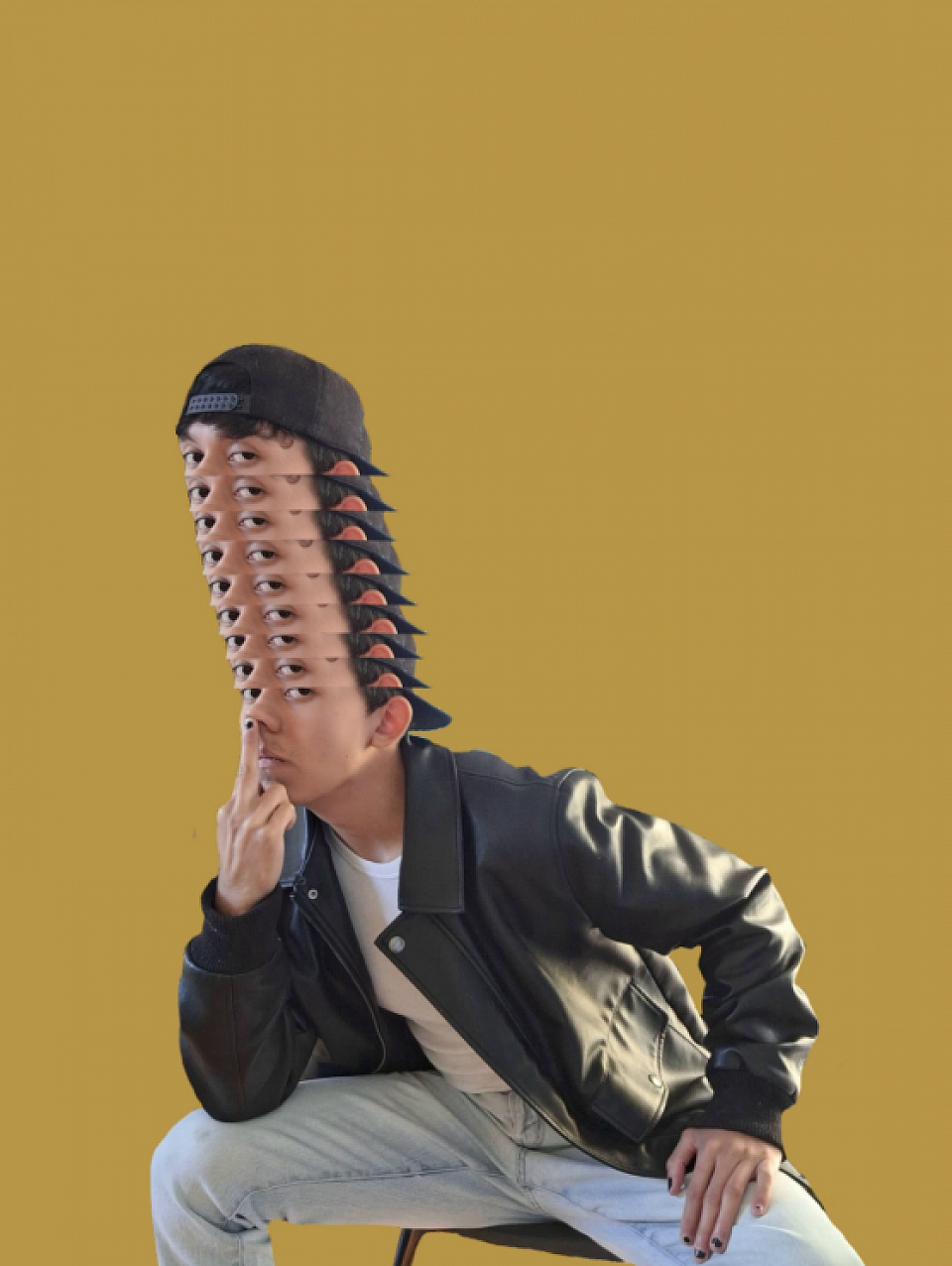 Sesión de fotografía, con temática cyberpunk, Edición en Photoshop